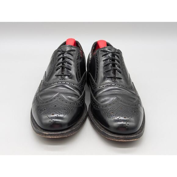 Florsheim Men\'s 20381 Black Leather Wingtip Dress Shoes Oxfords Size 9.5 B main image 4
